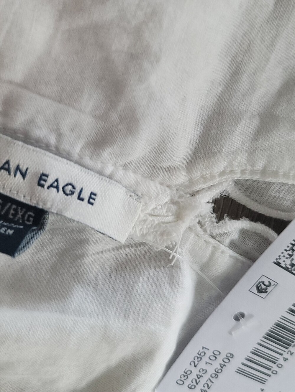 *NWT* American Eagle 100% Cotton V-Neck Embroidered Halter Top. Sz XL - Picture 4 of 7